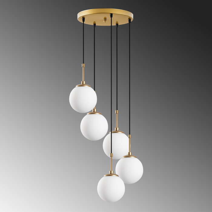 Opviq Lámpara de araña Orbital - 15-14017 Dorado